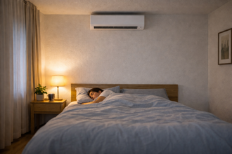 airco binnenunit slaapkamer stille koeling