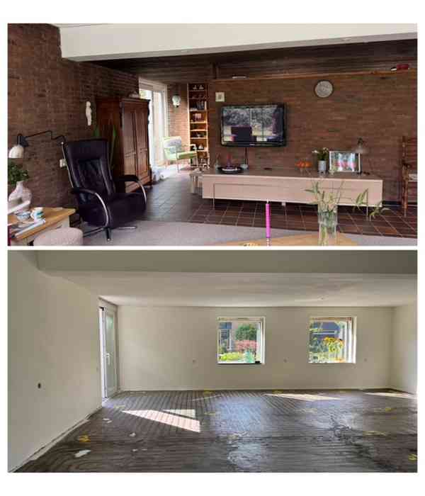 Vloerverwarming Woonkamer (1)