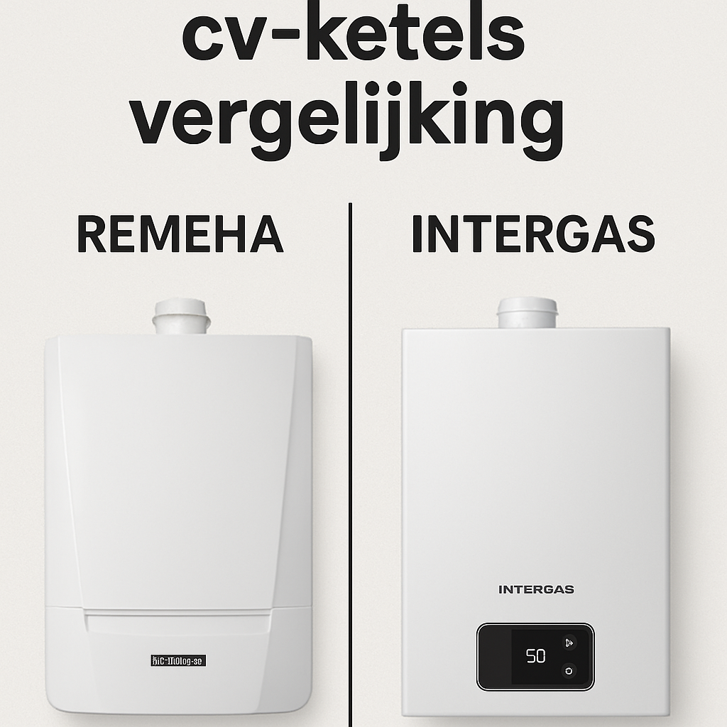 Vergelijking van een Remeha en een Intergas cv-ketel