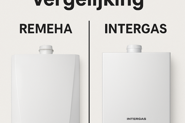 Vergelijking van een Remeha en een Intergas cv-ketel