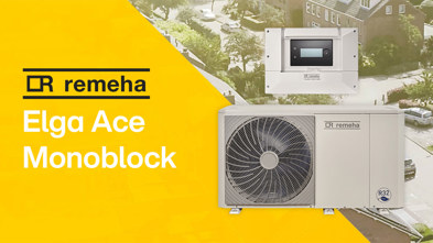 Remeha Elga Ace Monoblock warmtepomp installatie