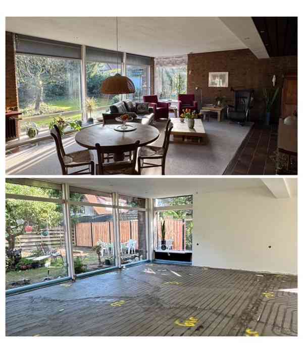 Vloerverwarming Woonkamer