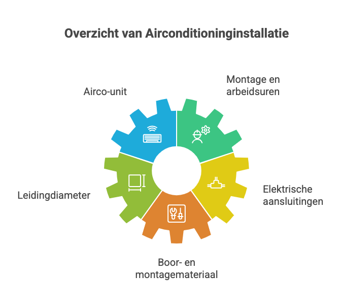 een foto voor overzicht van airco installatie